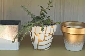 Diy Spray Painted Pots Plant Pot