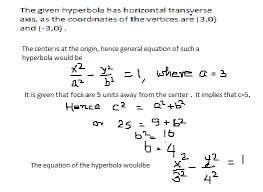 Vertices 3 0 And Foci 5