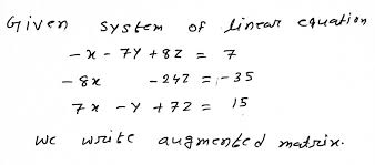 Answered Write The Augmented Matrix