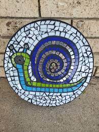 14 Snail Mosaic Garden Stepping Stone
