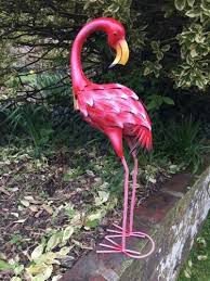Solar Flamingo Garden Ornament Pink