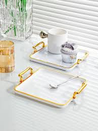 1pc Rectangular Food Serving Tray With