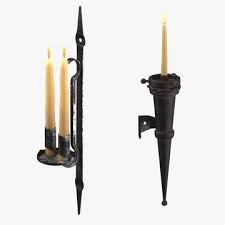 Candle Wall Sconces Collection 3d