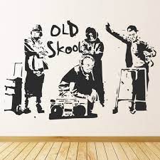 Old School Banksy Wall Sticker