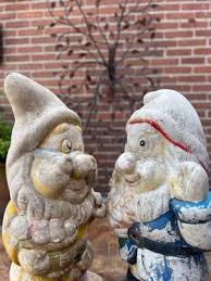 Vintage Ceramic Garden Gnomes France