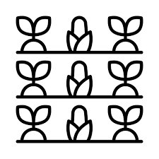 Vegetable Garden Made By Made Lineal Icon