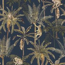 Ia Monkey Trees Jungle Wallpaper