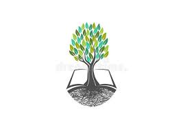 Tree Knowledge Book Logo Natural