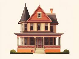 Charming Victorian Home Icon Evoking