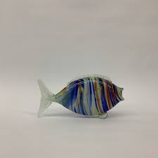 Large Murano Glass Fish Vintage 1980 S