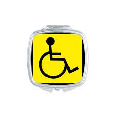 Disabled Person Square Mirror Portable