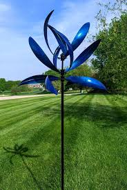 Mesa Blue Kinetic Art Wind Spinner