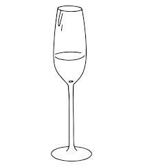 Wedding Champagne Glasses Icon Outline