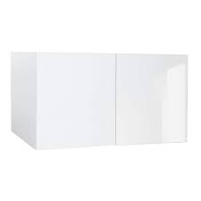 White Gloss Wall Bridge Kitchen Cabinet