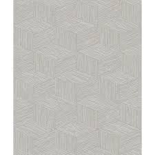 Faux Grasscloth Wallpaper Grey