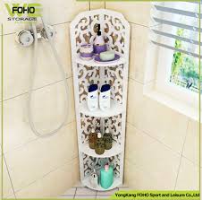 White Plastic Wooden Storage Stacking
