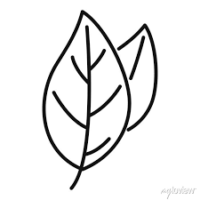 Basil Spice Plant Icon Outline Vector