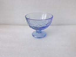 Glass Bowl Cobalt Blue Bowl Vintage