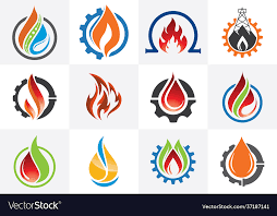 Flame Logo Design Fire Icon Oil And Gas