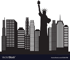New York Cityscape Icon Royalty Free
