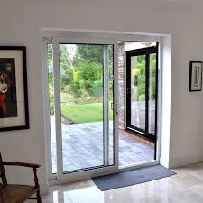 Black Four Pane Sliding Patio Doors