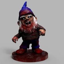 Zombie Evil Garden Gnome 3d Print