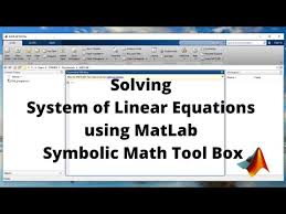 Using Matlab Symbolic Math Tool Box