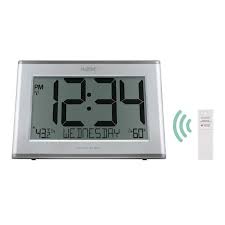 Atomic Digital Silver Clock