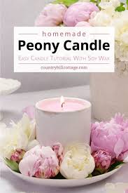 Peony Candle How To Make Peony Petals