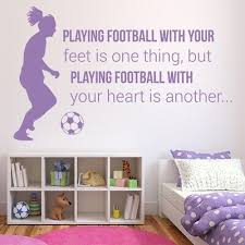 Playing Football Quote Girls Football