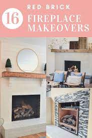 16 Red Brick Fireplace Makeover Ideas