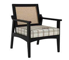 Buy Lavanya Cane Arm Chair Cream