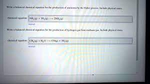 Write A Balanced Chemical Equation For