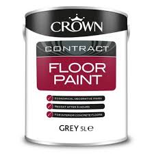 Crown Contract Floor Paint Grey 5l