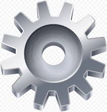 Hd Metal Gray Cog Gear Png In