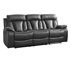 Seater Recliner Sofa Black