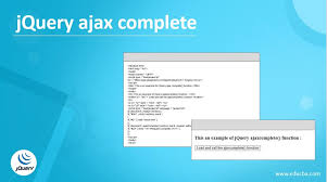 jquery ajax complete learn the