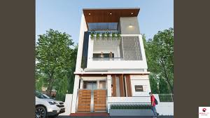 20x50 House Plan 3d Elevation Design