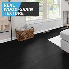Art3d Classic Black 6 X 36 Water Resistant L Stick Vinyl Floor Tile For Bedroom Living Room Kitchen Rv 54 Sq Ft Case