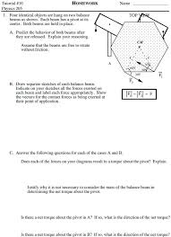tutorial 10 homework physics 205 four