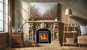 How To Whitewash Stone Fireplace 30