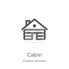 Cabin Icon Vector From Outdoor