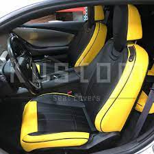Yellow Seat Covers Waterproof Leather