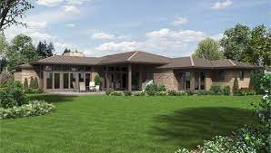 Majestic Contemporary Ranch Home Plan