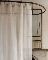 Eileen Fisher Sheer Linen Shower Curtain