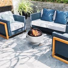 Round Concrete Wood Burning Fire Pit