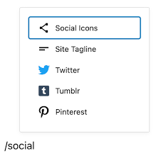 Social Icons Block Documentation