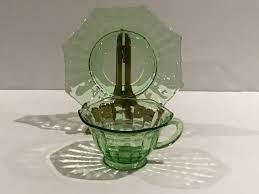 Green Depression Glass Cup
