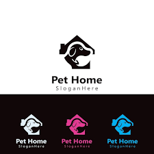 Set Home Pet Logo Vector Creative Icon