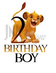 Lion King Birthday Shirt Png Ages 1 5